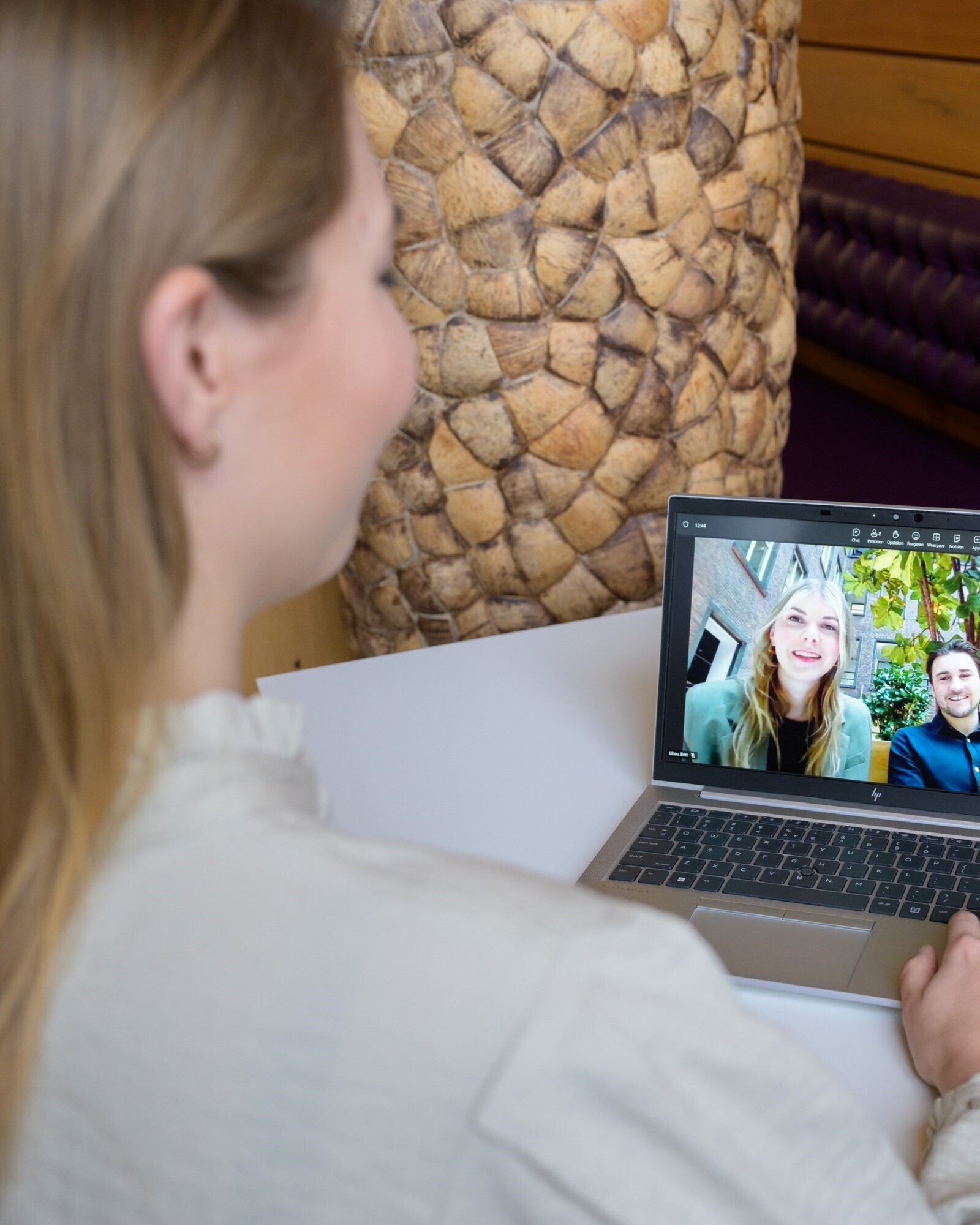 Videobellen met collega's 