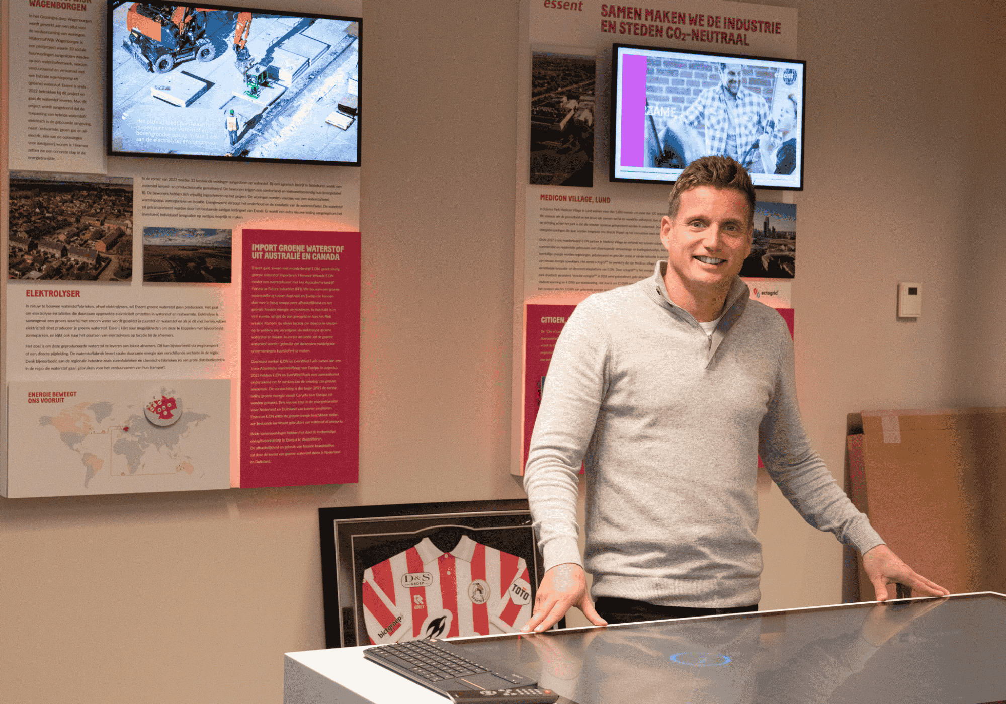 Collega bij de Ectogrid tafel